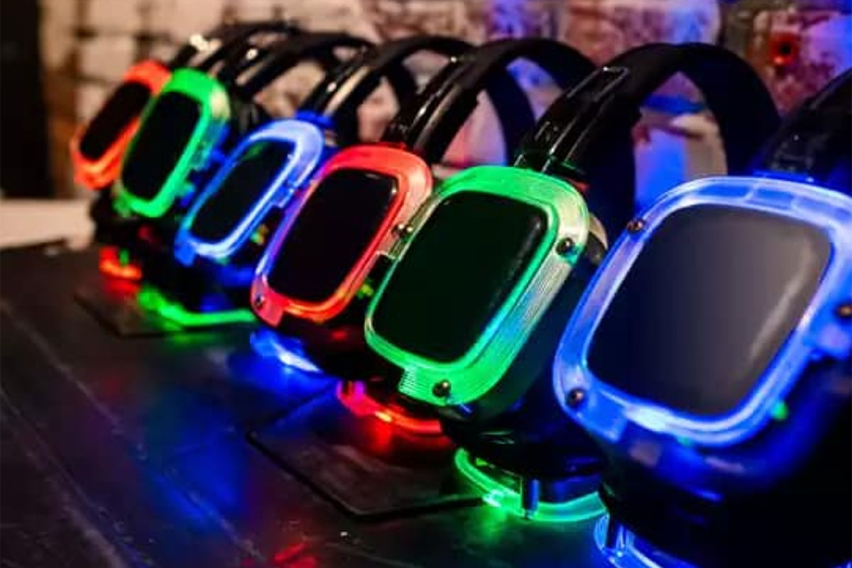 DIY silent disco set